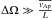 \hbox{$\Delta\Omega \gg \frac{\overline{v_{\rm Ap}}}{L}$}