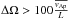 \hbox{$\Delta\Omega > 100 \frac{\overline{v_{\rm Ap}}}{L}$}