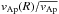 \hbox{$v_{\rm Ap}(R)/\overline{v_{\rm Ap}}$}
