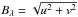 \hbox{$B_{\lambda} = \sqrt{u^2 + v^2}$}
