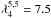 \hbox{$\lambda_4^{5,5}=7.5$}