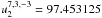 \hbox{$u_2^{7,3,-3}=97.453125$}