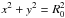 \hbox{$x^2+y^2=R_0^2$}