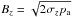 \hbox{$B_z = \sqrt{2\sigma_z p_{\rm a}}$}