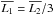 \hbox{$\overline{L_1}=\overline{L_2}/3$}