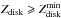 \hbox{$Z_{\rm disk} \geqslant Z ^{\rm min}_{\rm disk}$}
