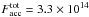 \hbox{$F_{\rm acc}^{\rm tot} = 3.3 \times 10^{14}$}