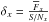 \hbox{$\delta_{x}=\frac{\overline{F}_{x}}{{\it S/N}_x}$}