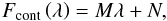 \appendix \setcounter{section}{1} \begin{eqnarray} \label{Continuo_r_apendice} F_{\mathrm{cont}}\left(\lambda\right)=M\lambda+N, \end{eqnarray}