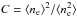 \hbox{$C = \langle n_{\rm e}\rangle^2/\langle n_{\rm e}^2\rangle$}