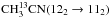 \hbox{$\rm CH_3^{13}CN (12_2\rightarrow11_2)$}