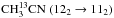 \hbox{$\rm CH_3^{13}CN~ (12_2\rightarrow11_2)$}