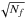 \hbox{$\sqrt{N_f}$}