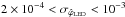 \hbox{$2\times 10^{-4} < \sigma_{\hat\varphi_{\rm LED}} < 10^{-3}$}