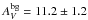\hbox{$A_{V}^{\mathrm{bg}}=11.2\pm1.2$}