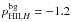 \hbox{$p^{\mathrm{bg}}_{{\rm HII},H}=-1.2$}