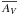 \hbox{$\overline{A_{V}}$}