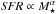 \hbox{${\it SFR} \propto M_{\star}^{\alpha}$}