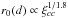 \hbox{$r_0(d) \propto \xi_{cc}^{1/1.8}$}