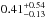 \hbox{$0.41^{+0.54}_{-0.13}$}