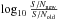 \hbox{$\log_{10}\frac{S/N_{\rm new}}{S/N_{\rm old}}$}