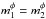 \hbox{${ m_{1}^{\phi} = m_{2}^{\phi} }$}