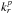 \hbox{$k_{r}^{p}$}