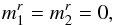 \appendix \setcounter{section}{2} \begin{eqnarray} m_{1}^{r} = m_{2}^{r} = 0 , \label{mr_nul_calculation_Am1_m2} \end{eqnarray}