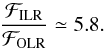 \appendix \setcounter{section}{6} \begin{eqnarray} \frac{\mathcal{F}_{\rm ILR}}{\mathcal{F}_{\rm OLR}} \simeq 5.8. \label{comparison_flux_ILR_OLR} \end{eqnarray}