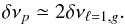 \begin{equation} \label{eq:rot3} \delta \nu_{p} \simeq 2 \delta \nu_{\ell=1, g}. \end{equation}