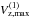 \hbox{$V_{\rm z,max}^{(1)}$}