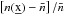\hbox{$\left[n(\underbar{x})-\bar{n}\right]/\bar{n}$}