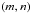 \hbox{$\left( m,n \right) $}