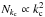 \hbox{$ N_{k_{\rm c}} \propto k_{\rm c}^2 $}