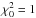 \hbox{$\chi^2_0=1$}