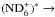 \hbox{$({\rm ND_6^+})^* \rightarrow$}