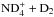 \hbox{${\rm ND_4^+} + {\rm D_2}$}