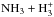 \hbox{$\rm NH_3 + H_3^+$}