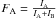 \hbox{$F_{\rm A} = \frac{I_{\rm A}}{I_{\rm A}+I_{\rm B}}$}