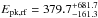 \hbox{$E_{\rm pk,rf}=379.7_{-161.3}^{+681.7}$}