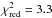 \hbox{$\chi^2_\mathrm{red} = 3.3$}