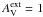 \hbox{$A_{\rm V}^{\rm ext}= 1$}
