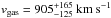 \hbox{$v_{\rm gas}=905_{-125}^{+165}~\rm km~s^{-1}$}