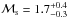 \hbox{${\cal M}_{\rm s}=1.7_{-0.3}^{+0.4}$}