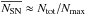 \hbox{$\overline{N_{\rm SN}}\approx N_{\rm tot}/N_{\rm max}$}