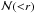\hbox{${\mathcal N}({<}r)$}