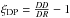 \hbox{$\xi_\mathrm{DP}=\frac{DD}{DR}-1$}