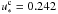 \hbox{$\uoc = 0.242$}