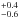 \hbox{$^{+0.4}_{-0.6}$}