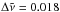 \hbox{$\Delta \tilde{\nu} = 0.018$}